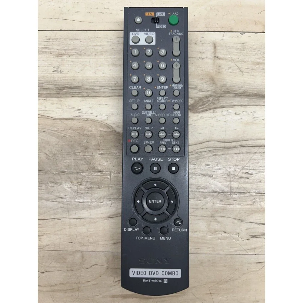 Sony RMT-V501C Video DVD Combo Remote Control Replacement Tested-Works